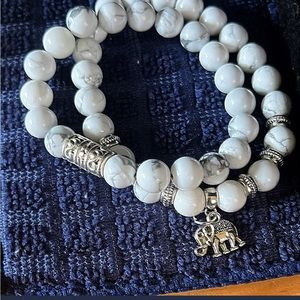 Handmade bracelets with glass beads and or crystal beads